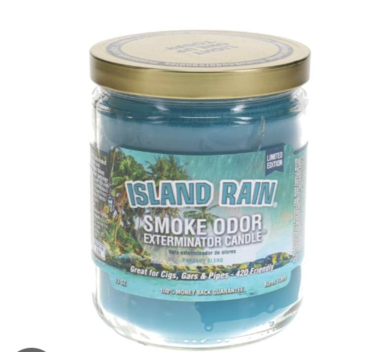 Photograph of product: Island Rain Smoke Odor Exterminator Candle
