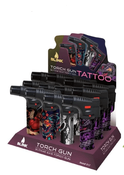 Photograph of product: Blink Torch Tattoo Theme Display