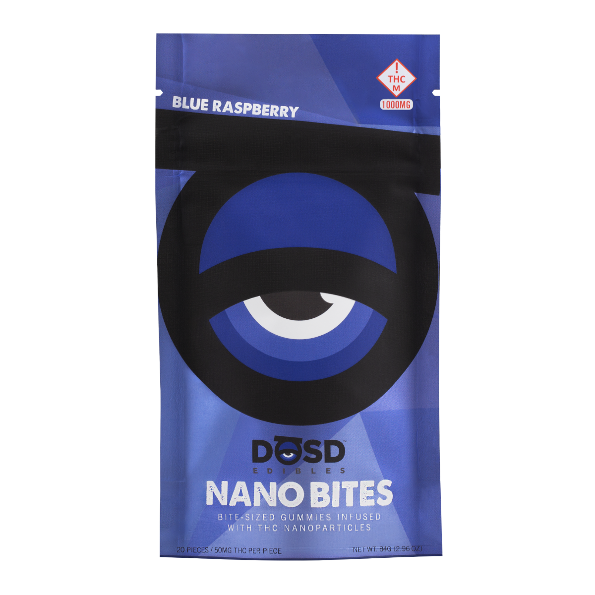 Photograph of product: Blue Raspberry Nano Bites | 1000mg ULTRA STRENGTH