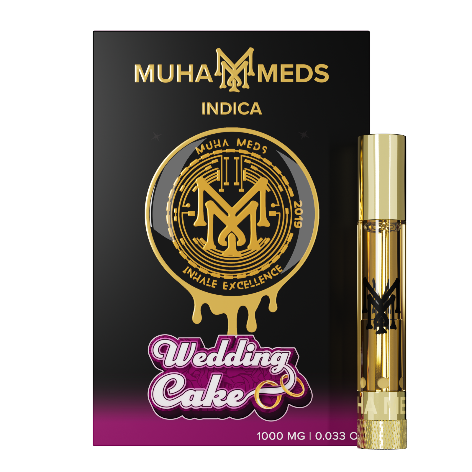 Photograph of product: Muha Meds | Wedding Cake Distillate Cart