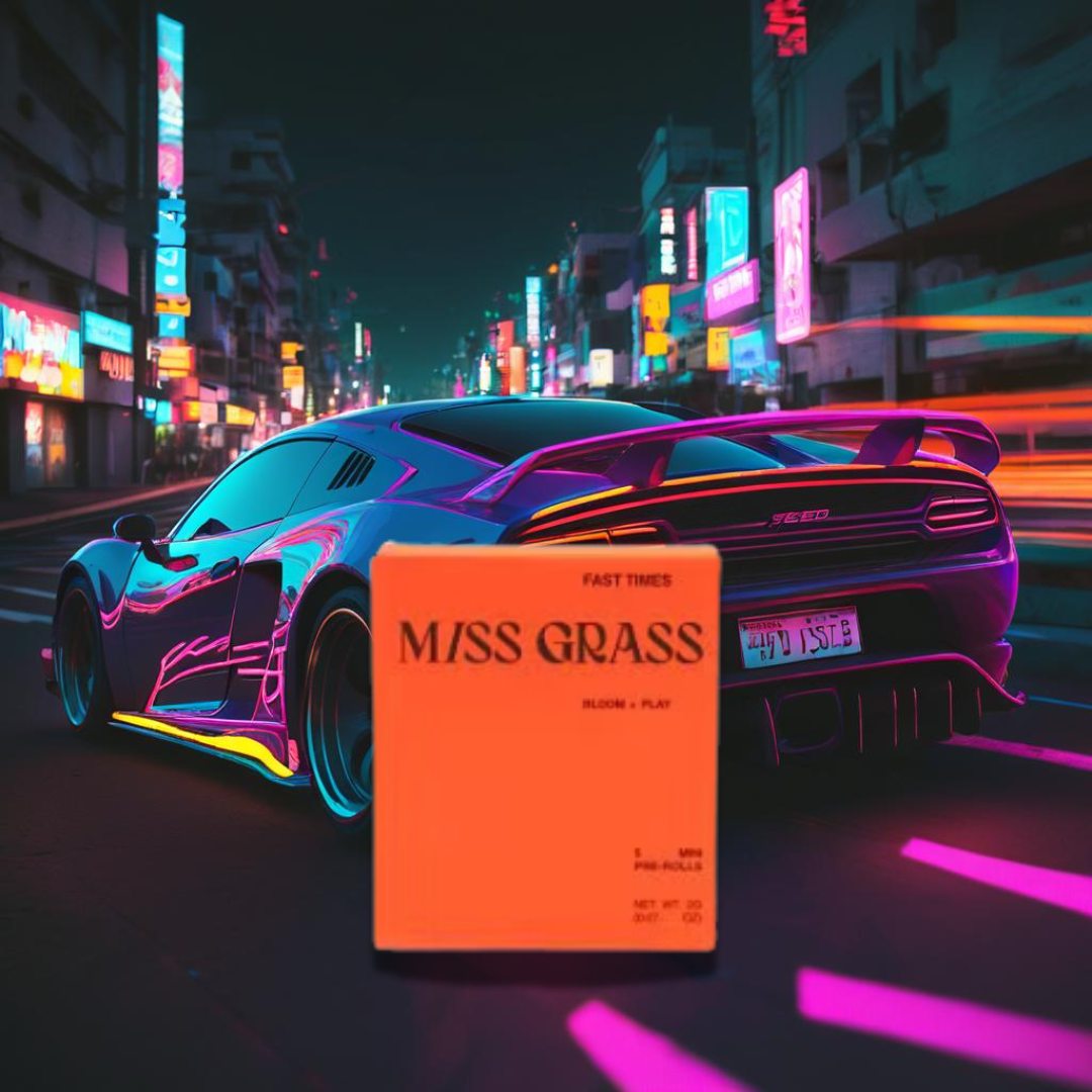 Photograph of product: Miss Grass-Fast Times Minis-Pre Rolls 5 Pack-2.0g