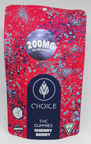 Photograph of product: Choice Gummies - Cherry Berry (I) - 200mg