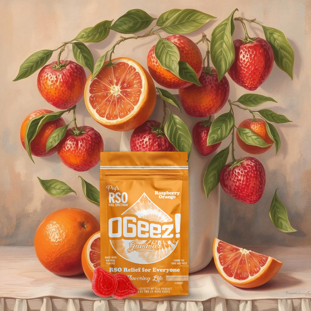 Photograph of product: OGEEZ- Peg's Raspberry Orange RSO