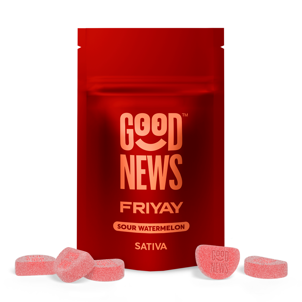 Photograph of product: Friyay Watermelon Gummies (100mg)