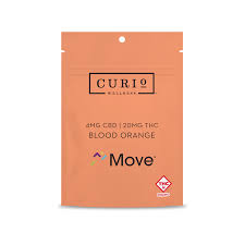 Photograph of product: Move by Curio | Blood Orange 1:5 CBD:TH-oui | 120mg