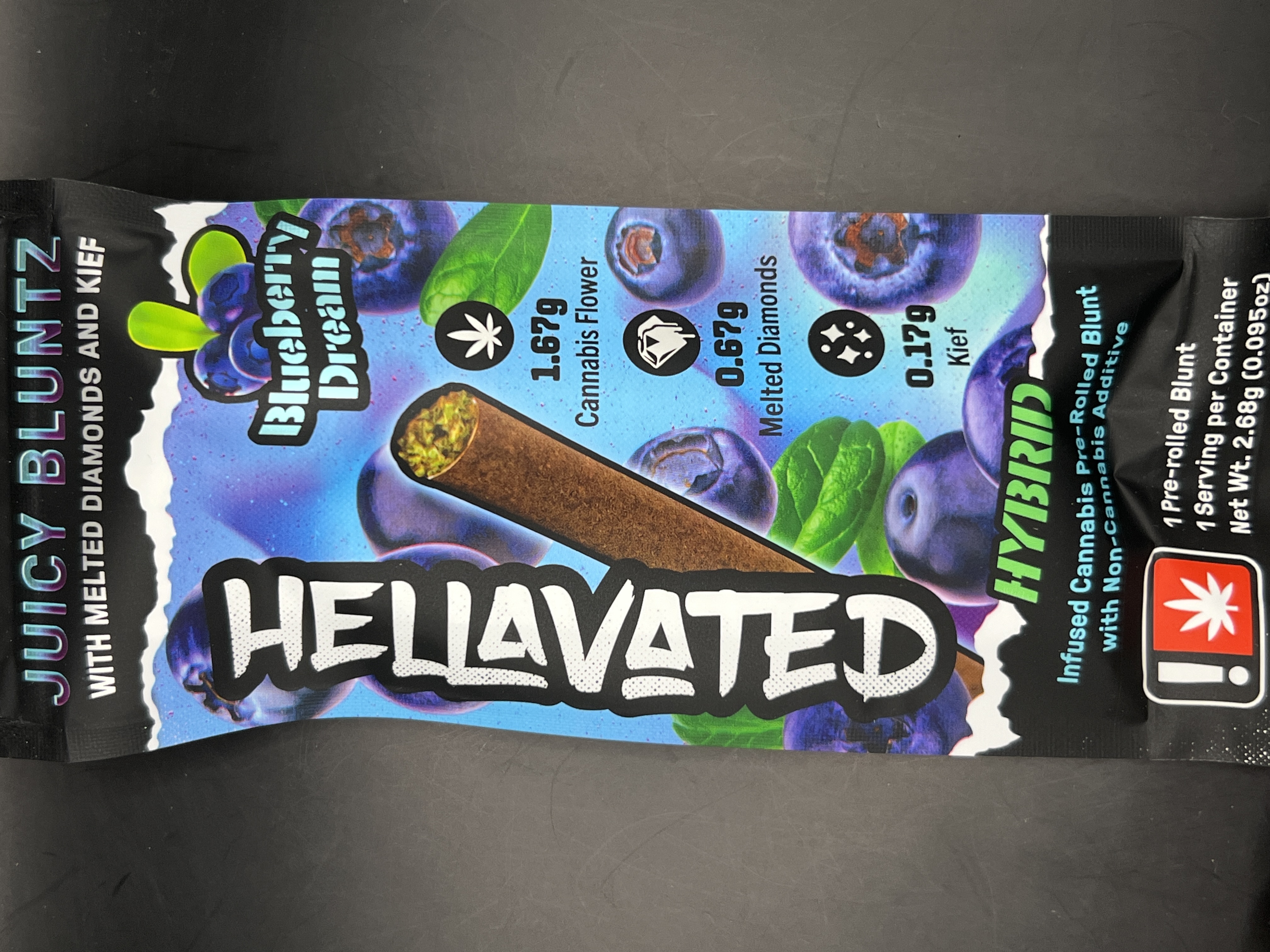 Photograph of product: Hellavated Blueberry Dream Infused Blunt