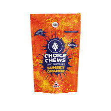 Photograph of product: Choice Chew | Orange Sunset Oui'd Gummies 20pk | 100mg