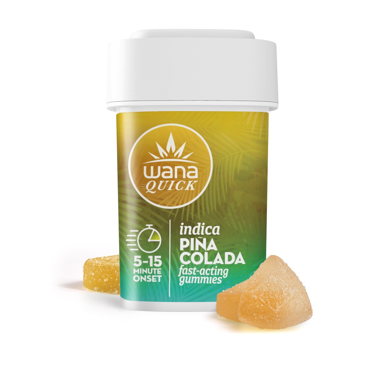 Photograph of product: Pina Colada (I) - 100mg Quick Gummies - Wana
