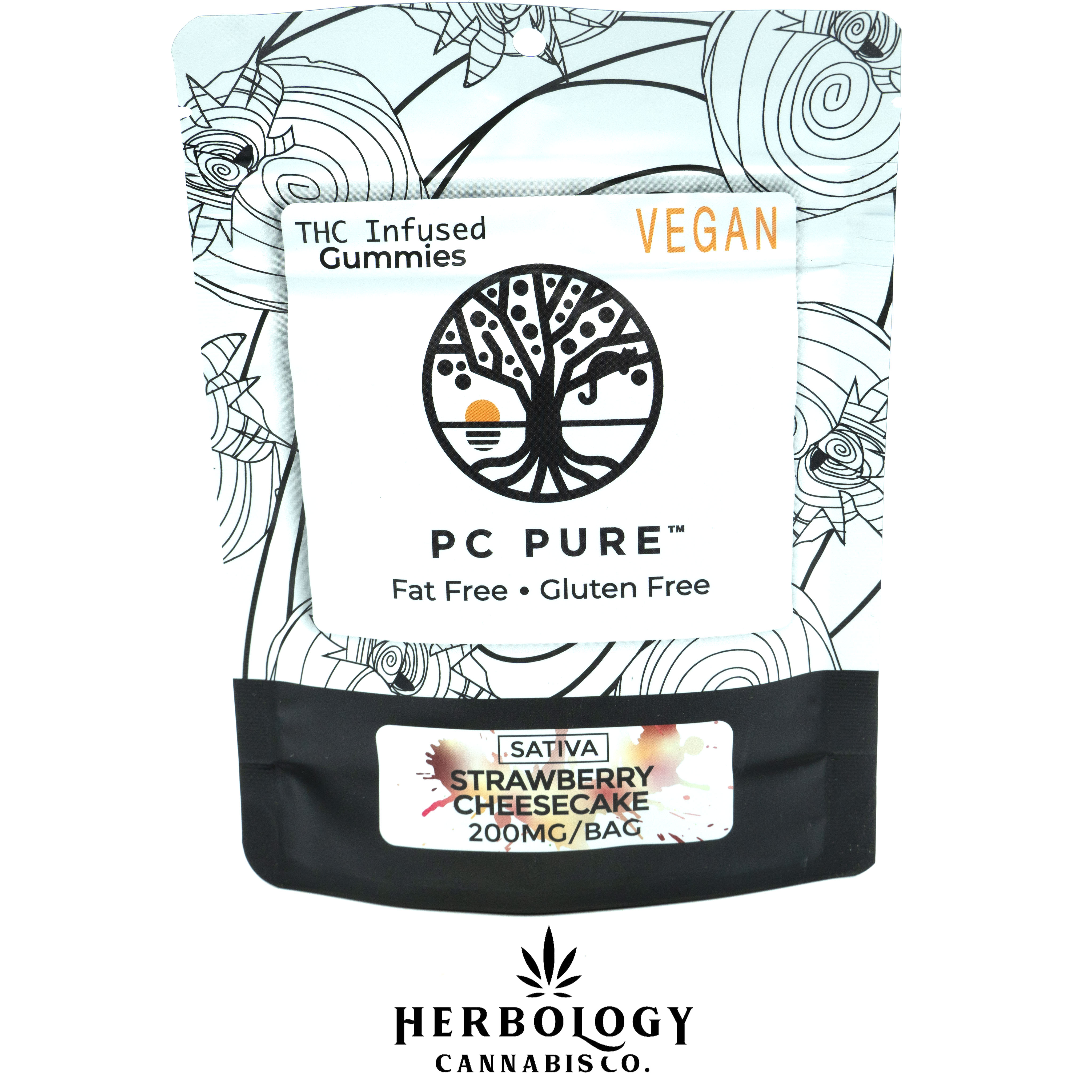 Photograph of product: PC Pure | Gummy | Strawberry Cheesecake | 200mg