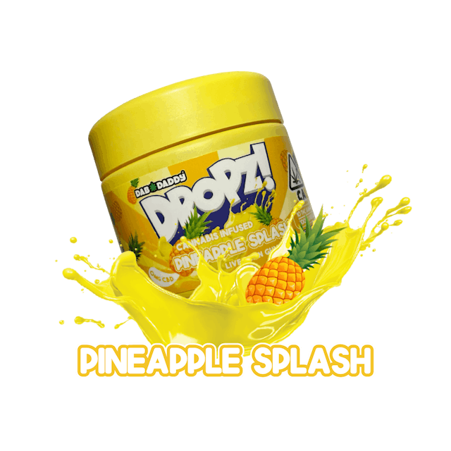 Photograph of product: DROPZ! | Pineapple Splash | 100MG Gummies