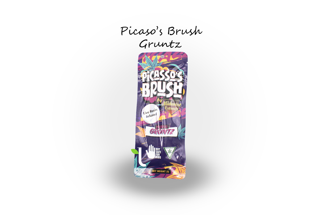Photograph of product: Midwest Extracts | Gruntz | 2g Live Resin Picasso's Brush