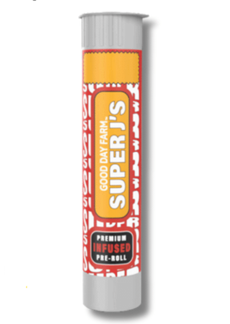 Photograph of product: BLOOD ORANGE x ORANGE INFERNO | SUPER J'S | PRE ROLL