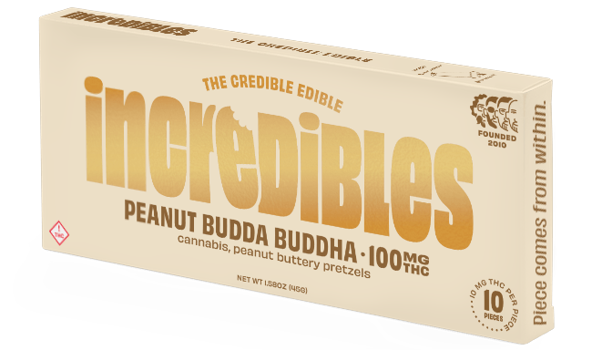 Photograph of product: PEANUT BUDDA BUDDHA BAR - (10PK) 100MG