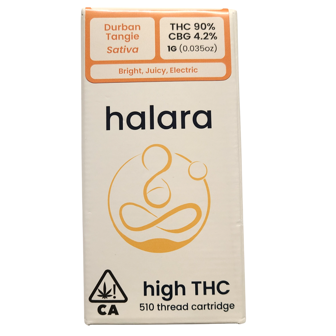 Photograph of Product: DURBAN TANGIE 1G HIGH THC CARTRIDGE