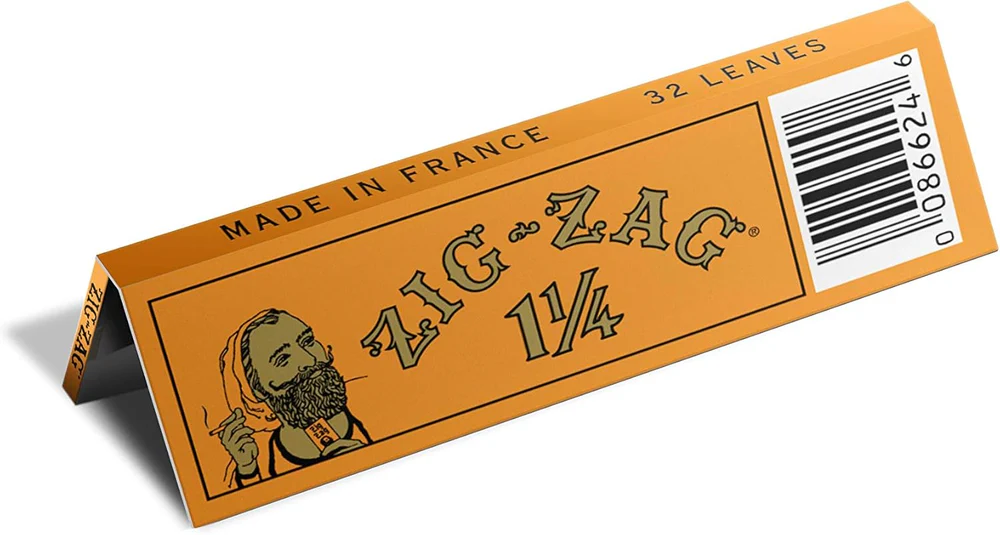 Photograph of product: Zig-Zag Orange Papers 1 1/4" 32 Pack