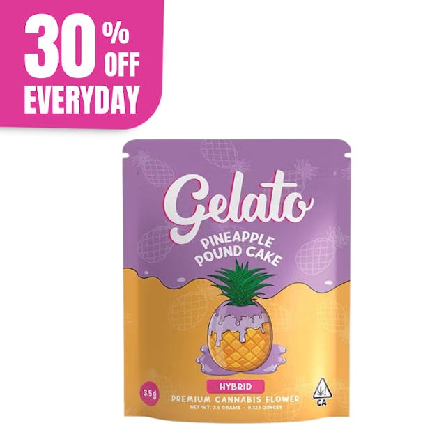 Photograph of product: Gelato | 3.5g - Pineapple Pound Cake - 