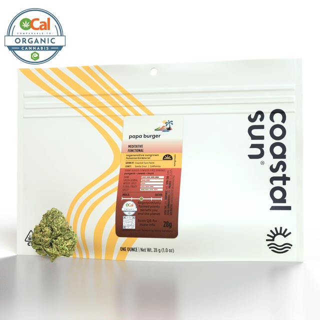 Photograph of product: Papa Burger - OCal Sungrown Flower 28g - 