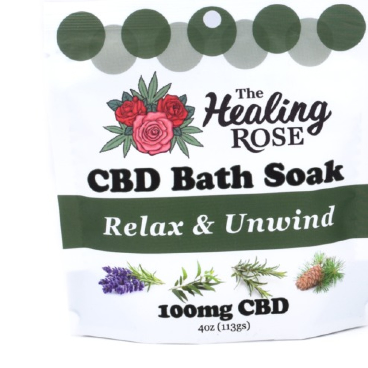 Photograph of product: The Healing Rose - Bath Soak - Relax & Unwind - CBD 100mg