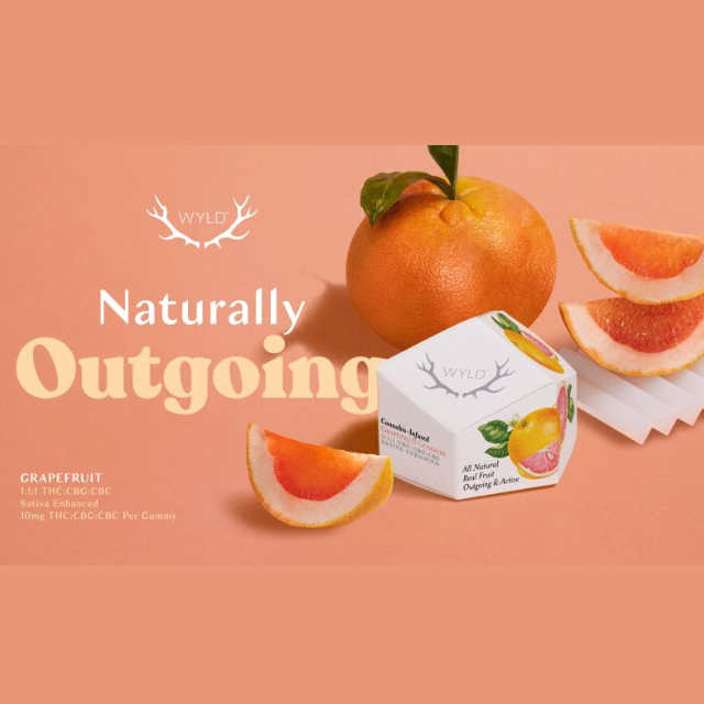 Photograph of product: 10CT- GRAPEFRUIT- 1:1:1- THC:CBG:CBC- GUMMIES