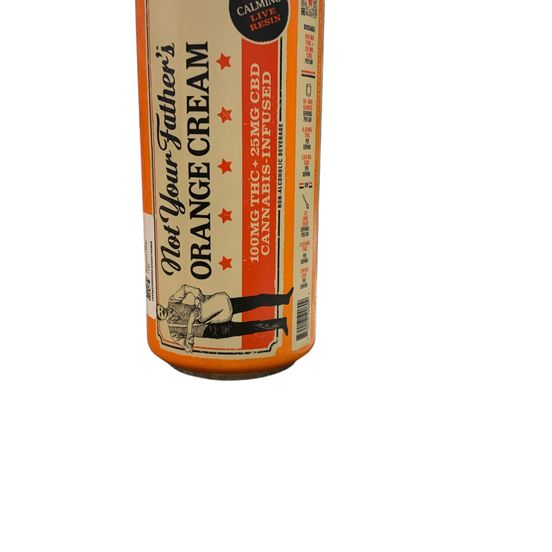 Photograph of product: Not Your Father - ORANGE CREAM | 16OZ SODA 100MG + CBD - 