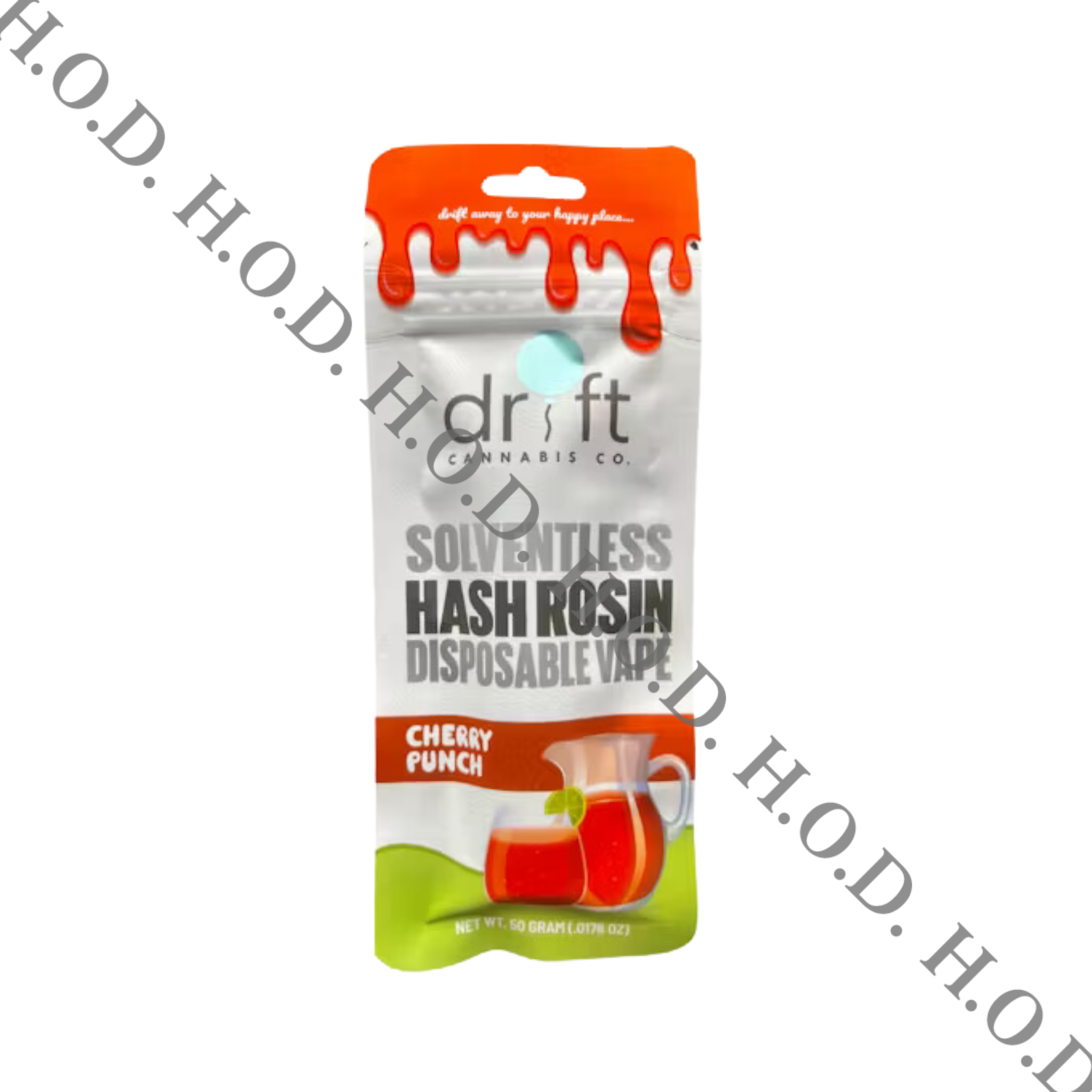 Photograph of product: Drift Oui'd Cherry Punch Live au chocolat Rosin Disposable .5g