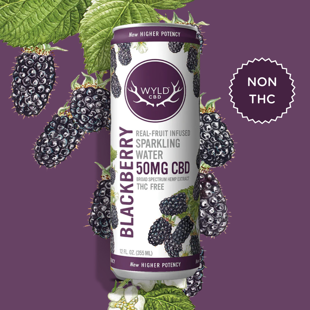 Photograph of product: Blackberry CBD Sparkling Water - 50mg