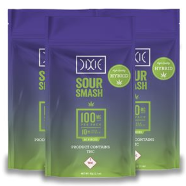 Photograph of product: DIXIE SOUR SMASH 100MG