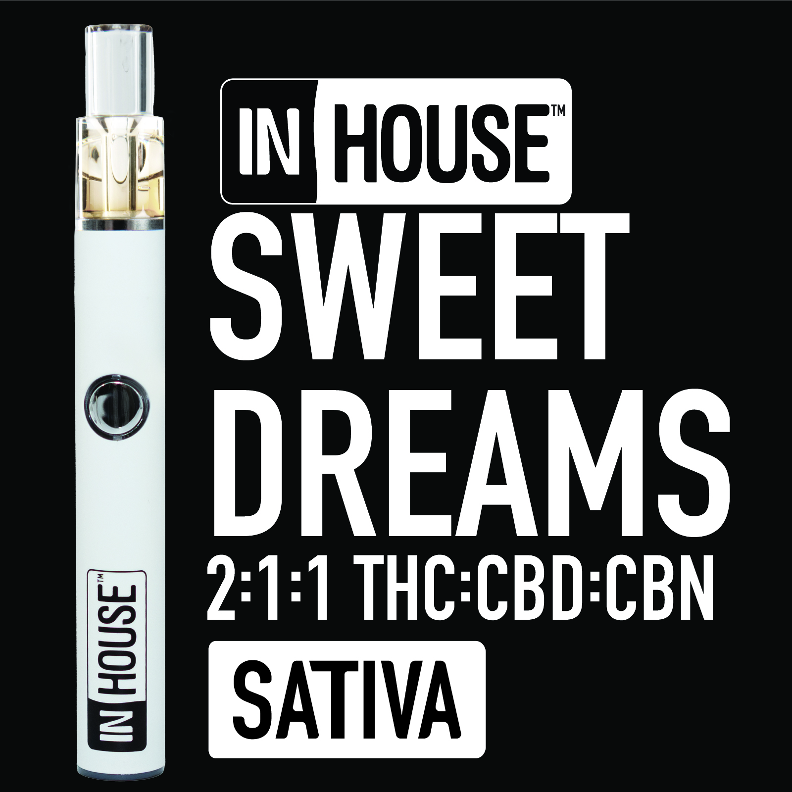 Photograph of product: Sweet Dream | 2:1:1 TH-oui:CBD:CBN | Disposable | 0.5g