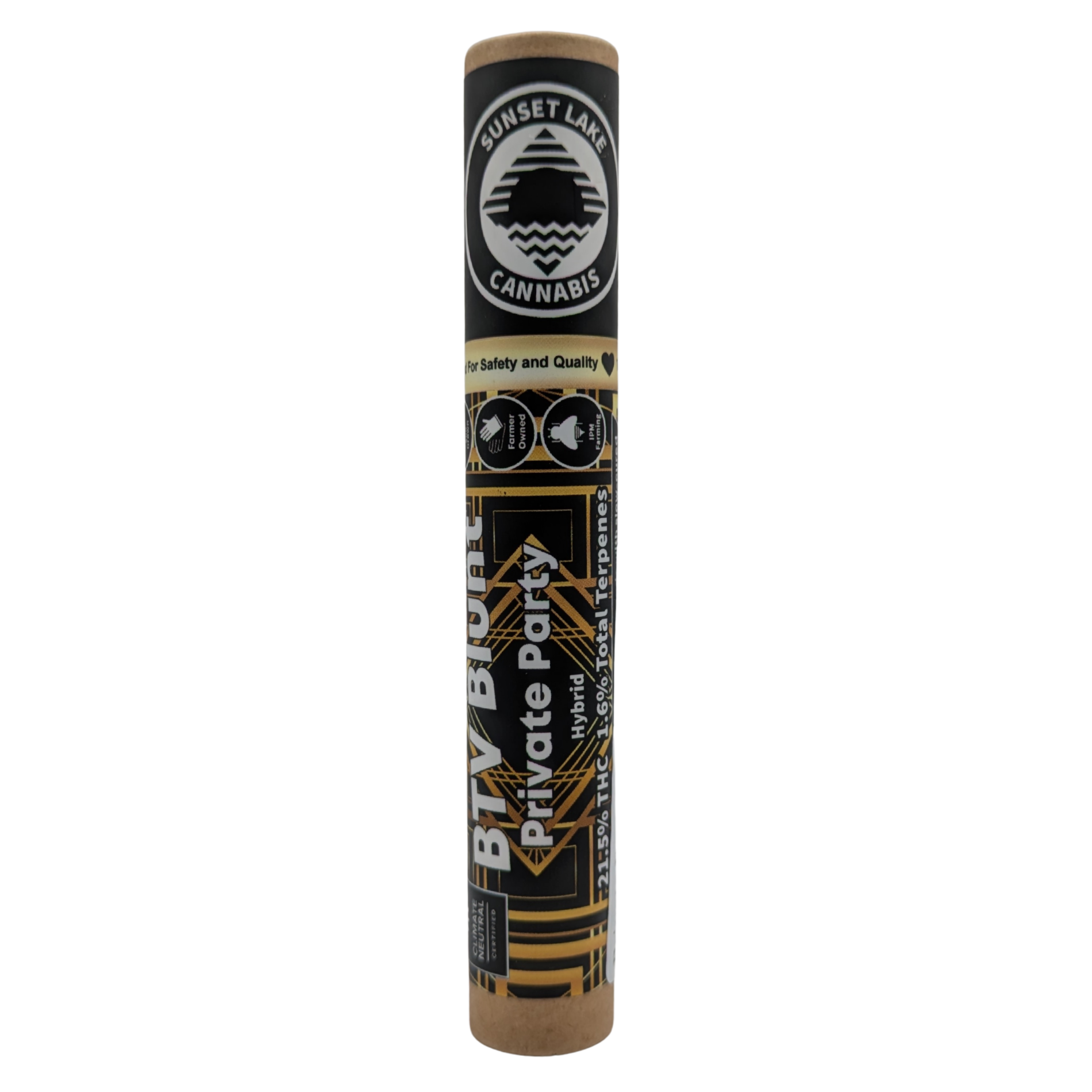 Photograph of product: Private Party | 1g Hemp Wrapped Blunt |