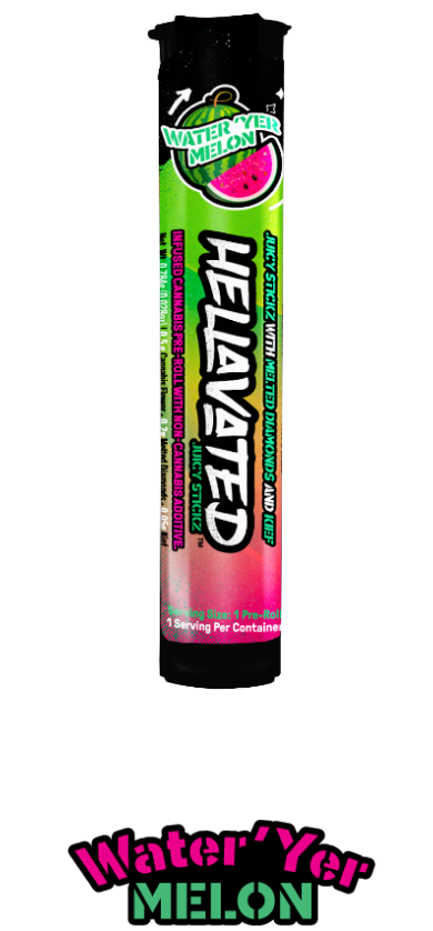 Photograph of product: Hellavated | WATER 'YER MELON Infused Preroll | .75g