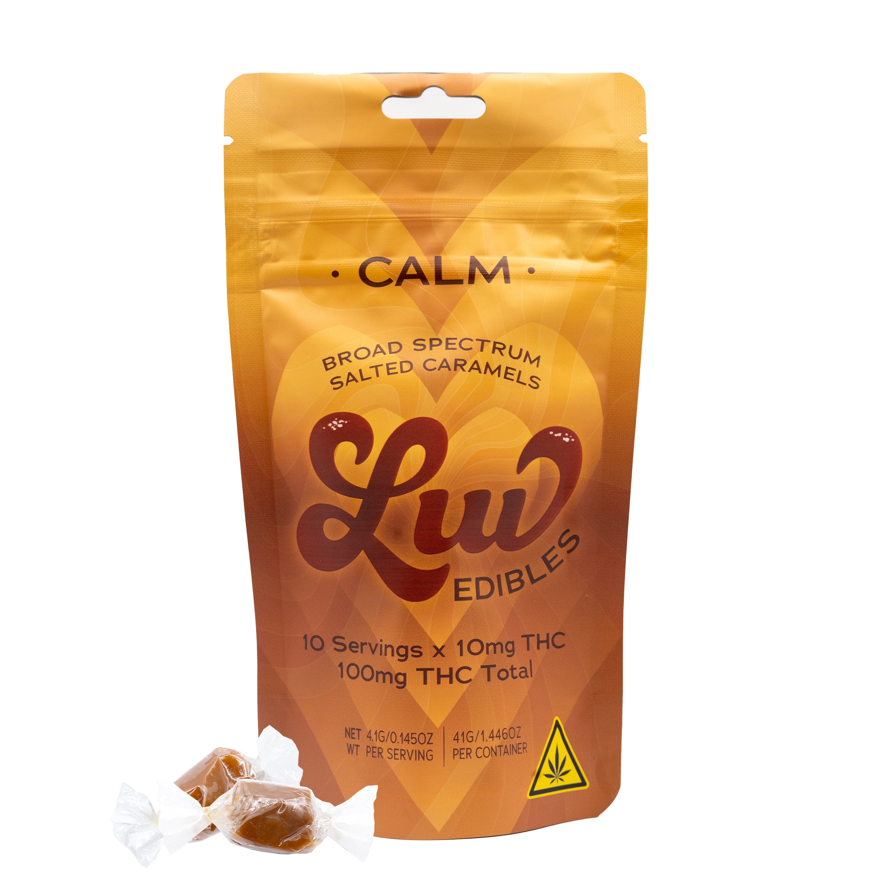 Photograph of product: LUV Edible Calm Caramel 8pk
