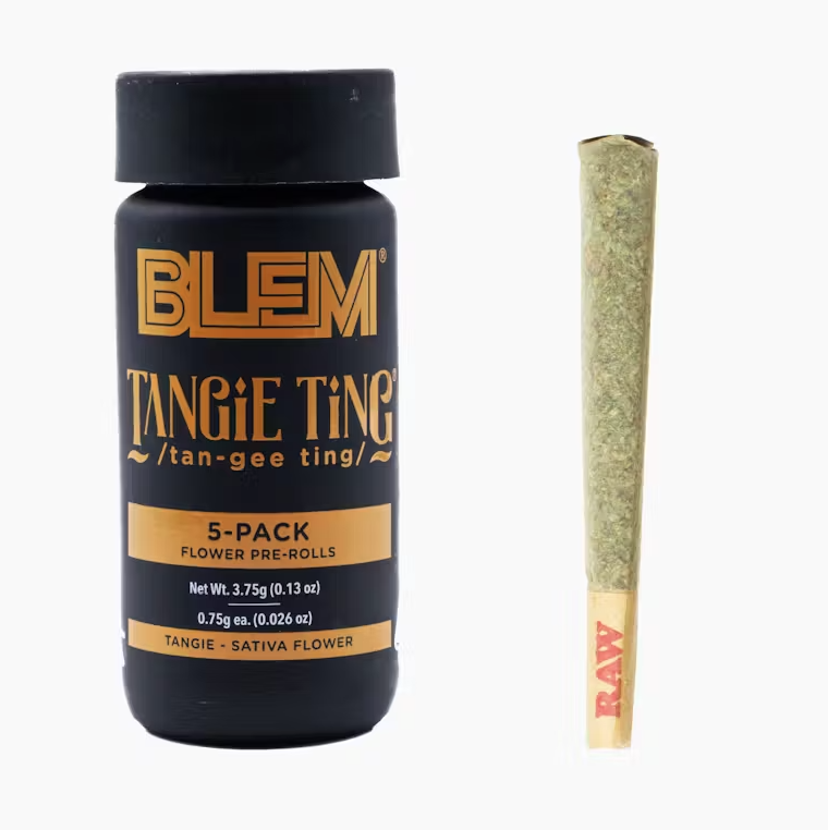 Photograph of product: Preroll 5pk - Tangie Ting