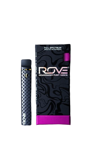 Photograph of product: Rove - Granddaddy Purp - AIO Live Resin Diamond Pod Vape Pen