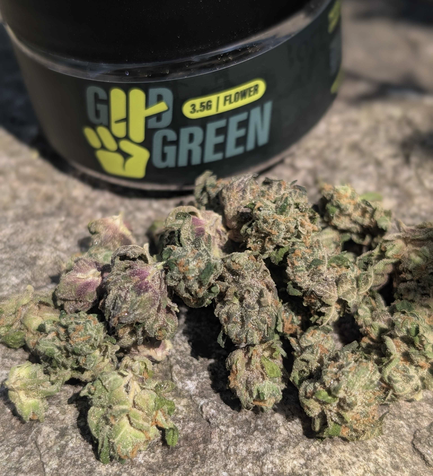 Photograph of product: GOOD GREEN ROSE GOLD RUNTZ POPCORN 3.5G