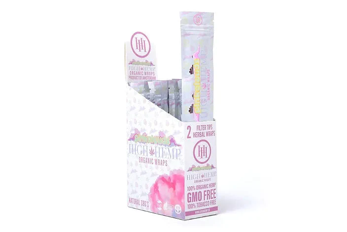 Photograph of product: High Hemp Organic Wraps Pink Clouds 2pk