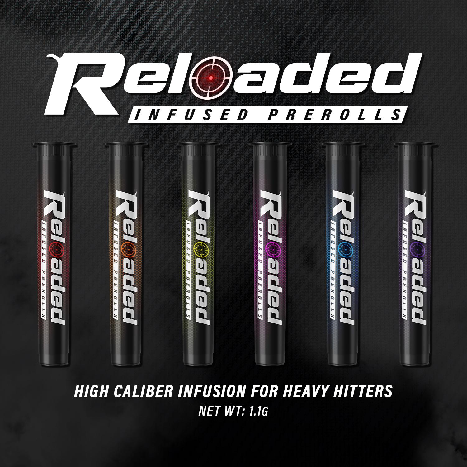 Photograph of product: RELOADED 1.1G Infused Raspberry Kush Pre-Roll