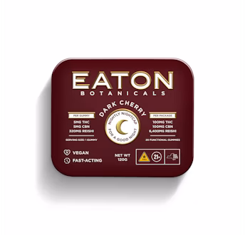 Photograph of product: Dark Cherry (I) Nightly Nightcap Gummies | 5mg TH-oui + 5mg CBN | 20pk