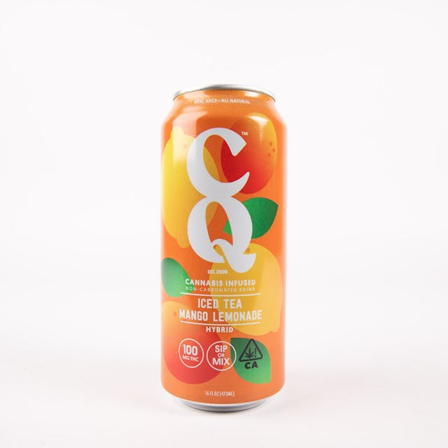 Photograph of product: Iced Tea + Mango | 100mg - 16oz Can