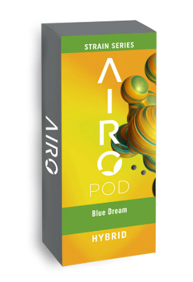Photograph of product: Airo | Vape | Distillate | Cartridge | Blue Dream |1g - Hybrid