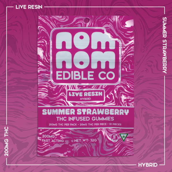 Photograph of Product: Summer Strawberry | Live Resin Infused | Nom Nom