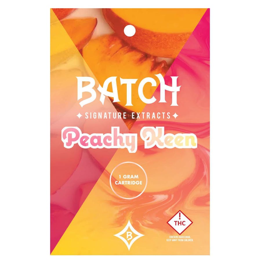 Photograph of product: BATCH - 1000mg - PEACHY KEEN Cartridge