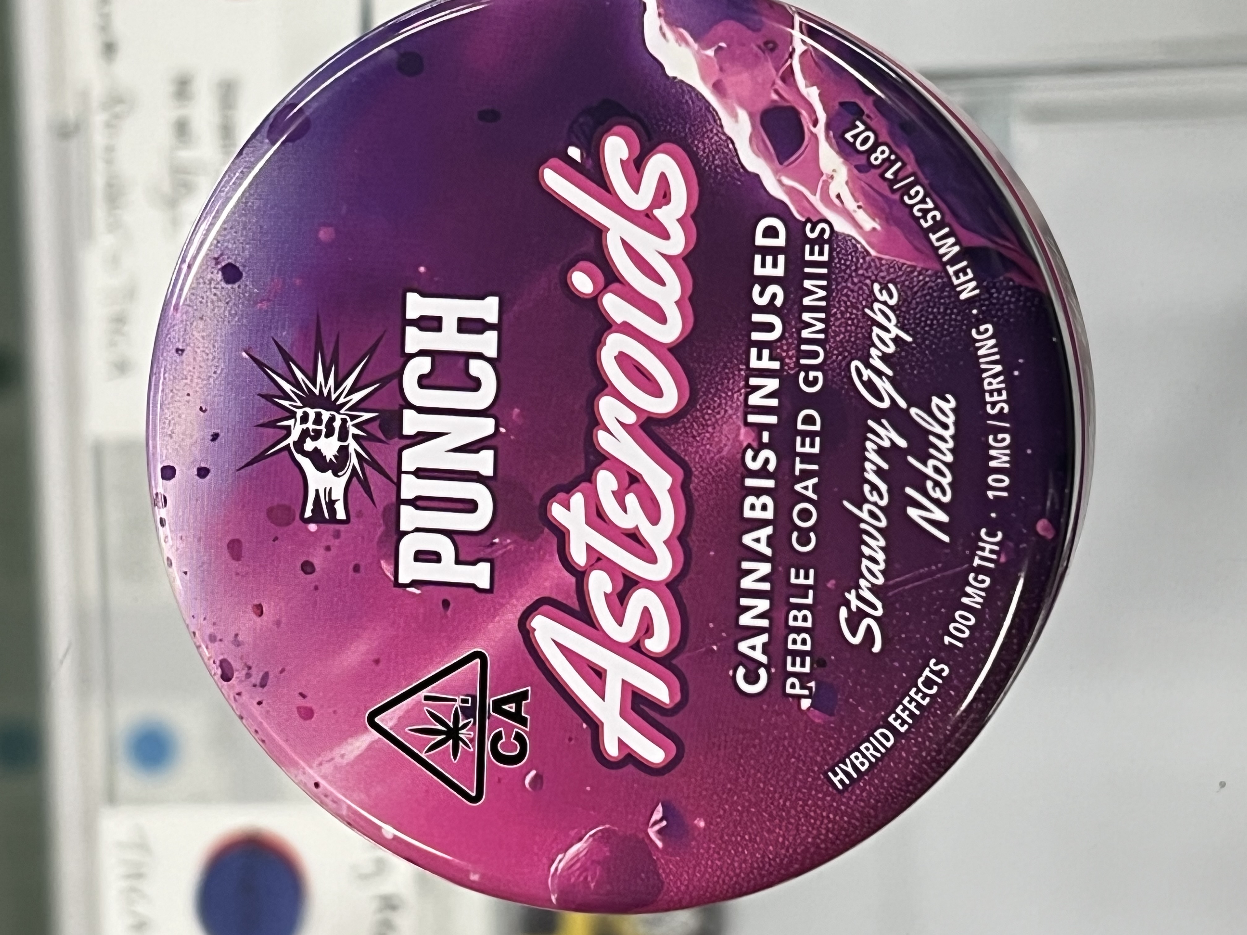 Photograph of product: Punch - Strawberry Grape Nebula - 100mg Asteroids - Solventless