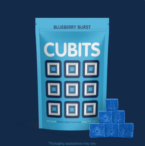 Photograph of product: Cubits Blueberry Burst Gummies