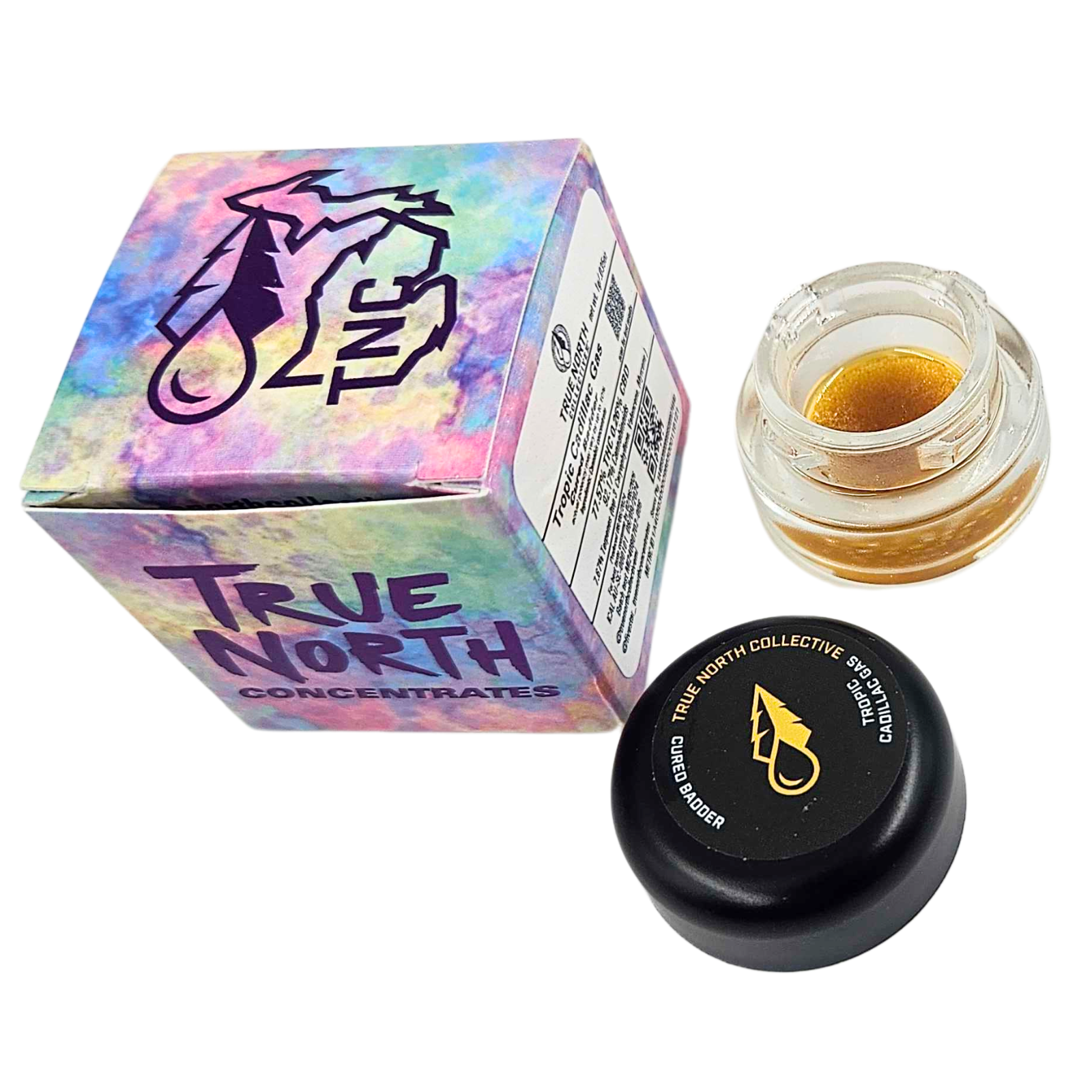 Photograph of Product: TRUE NORTH | Concentrate | Cured Badder | Tropic Cadillac Gas