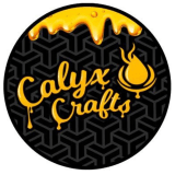 Photograph of product: CALYX | YIN YANG DUAL STRAIN CURED RESIN | ALL-IN-ONE DEVICE | L.A. HOOD CAKE / SOURHEADZ