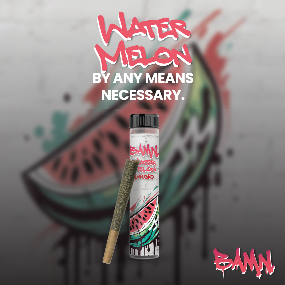 Photograph of product: BAMN - Watermelon - Infused Pre-Roll