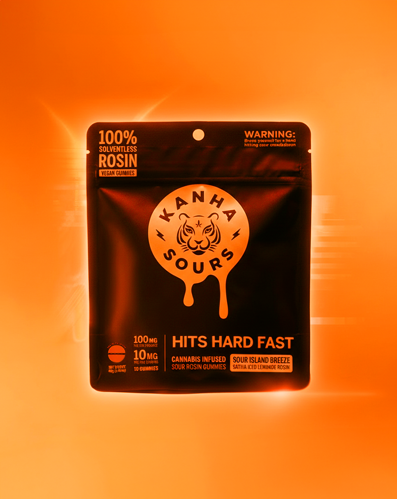 Photograph of product: Sour Island Breeze Rosin Sours Gummies | 100mg 10pk | KANHA