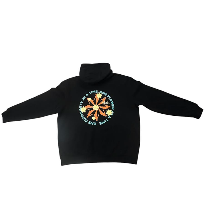 Photograph of product: Flower Hoodie | Black