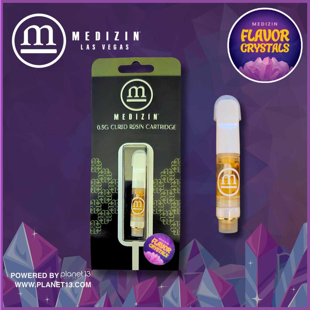 Photograph of product: Medizin Flavor Crystals .5g Cured Rosin Vape Cart