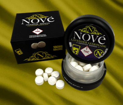 Photograph of Product: Nove - Dinner Mints - Lavender Lemonade - (50 x 2mg) 100mg